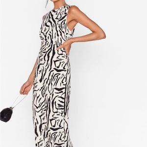 Printed Zebra Maxi Dress 🦓